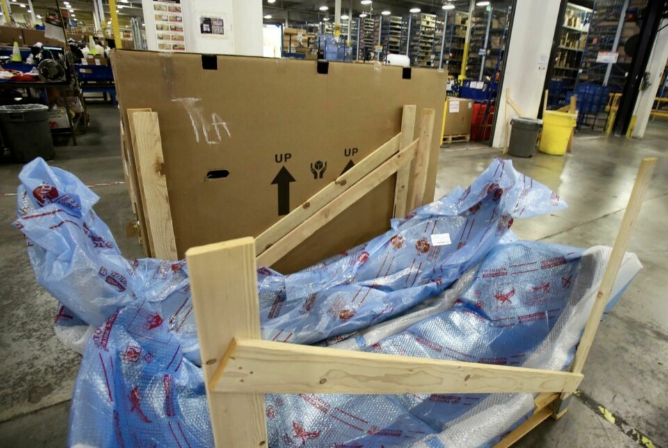 At Toyota, plastic bumper covers are shredded, then processed into plastic pellets and sold to make other automotive plastic parts Toyota_bumper_packaging