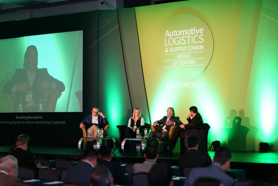 ALSC Mexico 2024 recap blog: Discussing nearshoring, digital transformation and cross-border strategies ALSC Mexico 2024 (L to R) Tom Kretschmer, Ryder; Helen Quirke, Canadian National; Chris Styles, Nissan; Christopher Ludwig, Automotive Logistics