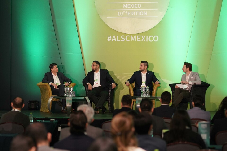 ALSC Mexico 2024 (L to R) Jesús Ojeda, Uber Freight; Hugo Villicaña, Brose North America; Jesús Osuna, Hellmann Worldwide Logistics; Richard Logan, Automotive Logistics ALSC Mexico 2024 (L to R) Jesús Ojeda, Uber Freight; Hugo Villicaña, Brose North America; Jesús Osuna, Hellmann Worldwide Logistics; Richard Logan, Automotive Logistics