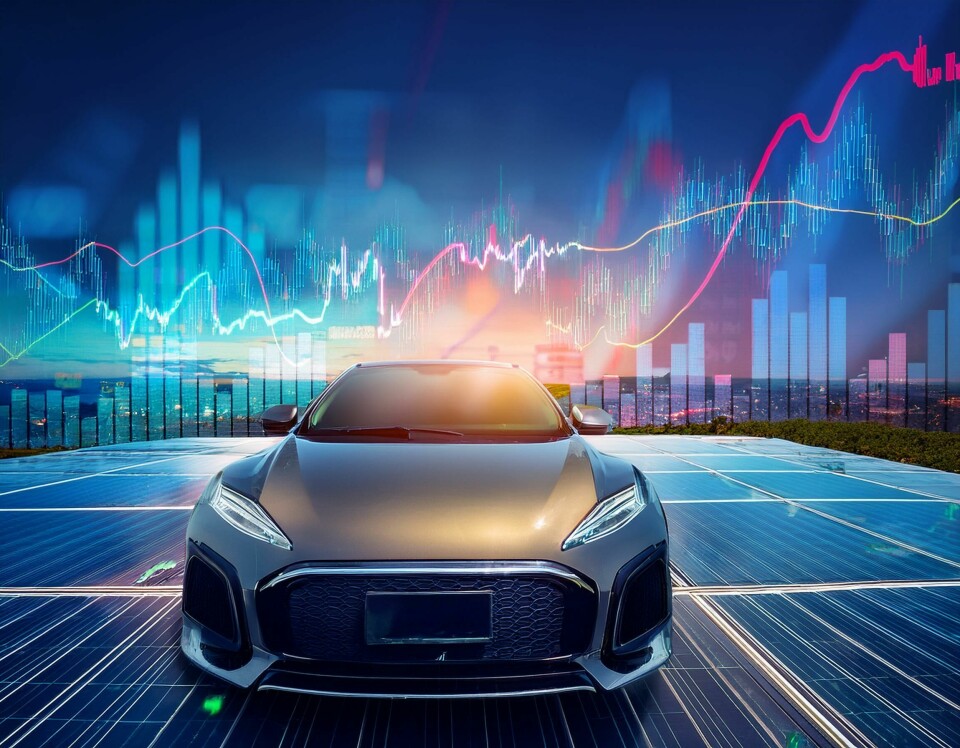 Global EV sales hit record highs in 2024 despite supply chain and automotive logistics industry fears, continuing their upward momentum Mockup for D Harrison's EV Demand Analysis piece