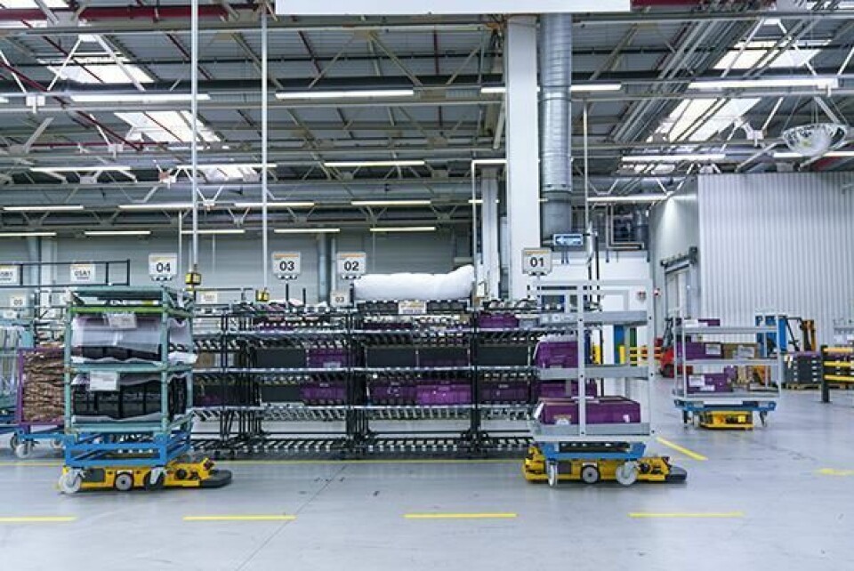 Rather than following predefined routes, BMW’s Smart Transport Robot uses sensors to navigate in the most efficient way. Powered by lithium-ion batteries from BMW’s electric i3 model, plans are underway to add 3D cameras to further improve their capabilities 05_Smart Transport Robot Wackersdorf