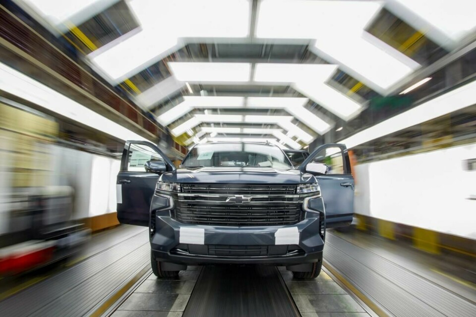 Visible from plant to dealerGM has expanded the use of GPS and telematics to track vehicles Production of the Chevrolet Tahoe at GM Arlington Assembly