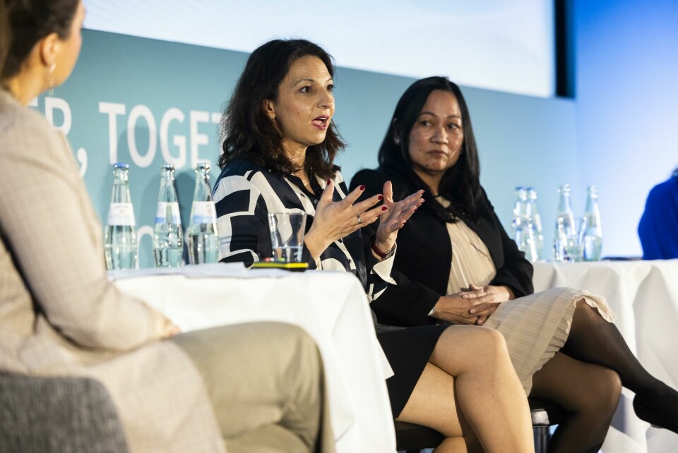 Empowering women in automotive logistics(L to R) Dr Gisela Linge, Autoliv and Melissa Atienza, JLR ALSC Europe 2025