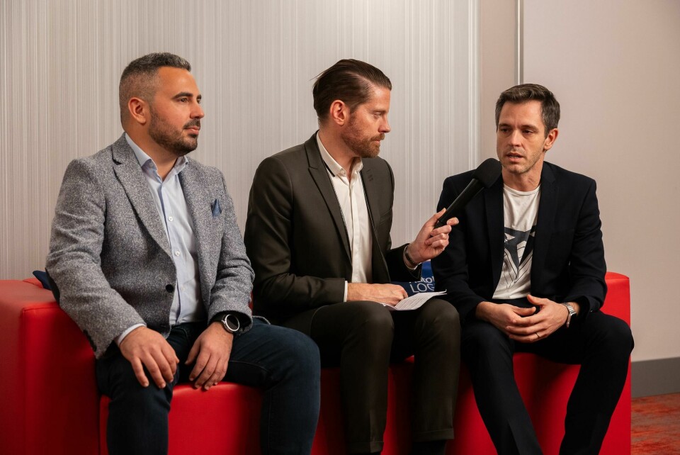 Seat’s Alexandre Lerma and Jorge Miguel Corral Díaz on the Red Sofa ALSC DS Europe 2024 Red Sofa Seat’s Alexandre Lerma and Jorge Miguel Corral Díaz