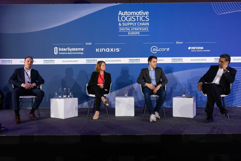 (L to R) Aleksej Kruekov, CATL; Birgit Fuchs, Infineon Technologies; Alexandre Lerma, Seat; Riad Mannan, Automotive Logistics ALSC DS Europe 2024 (L to R) Aleksej Kruekov, CATL; Birgit Fuchs, Infineon Technologies; Alexandre Lerma, Seat; Riad Mannan, Automotive Logistics