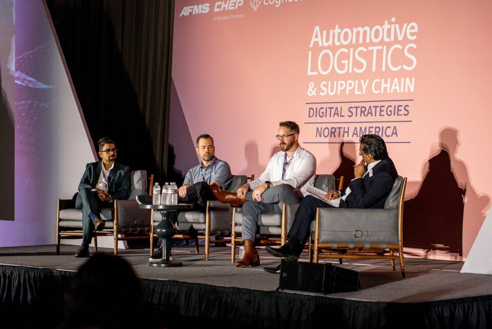 (L to R) Chandan Trehan, Bosch North America; Alex Murray, American Axle & Manufacturing; Logen Lytle, Honda and Riad Mannan, Automotive Logistics ALSC DS NA 2024 L to R Chandan Trehan, Bosch North America, Alex Murray, American Axle & Manufacturing and Logen Lytle, Honda