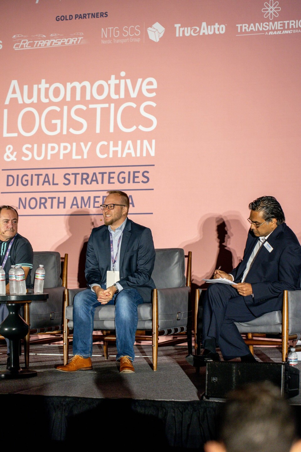 (L to R) David Eyes, TrueCommerce, David Herb, Toyota and Riad Mannan, Automotive Logistics ALSC DS NA L to R David Eyes, TrueCommerce, David Herb, Toyota