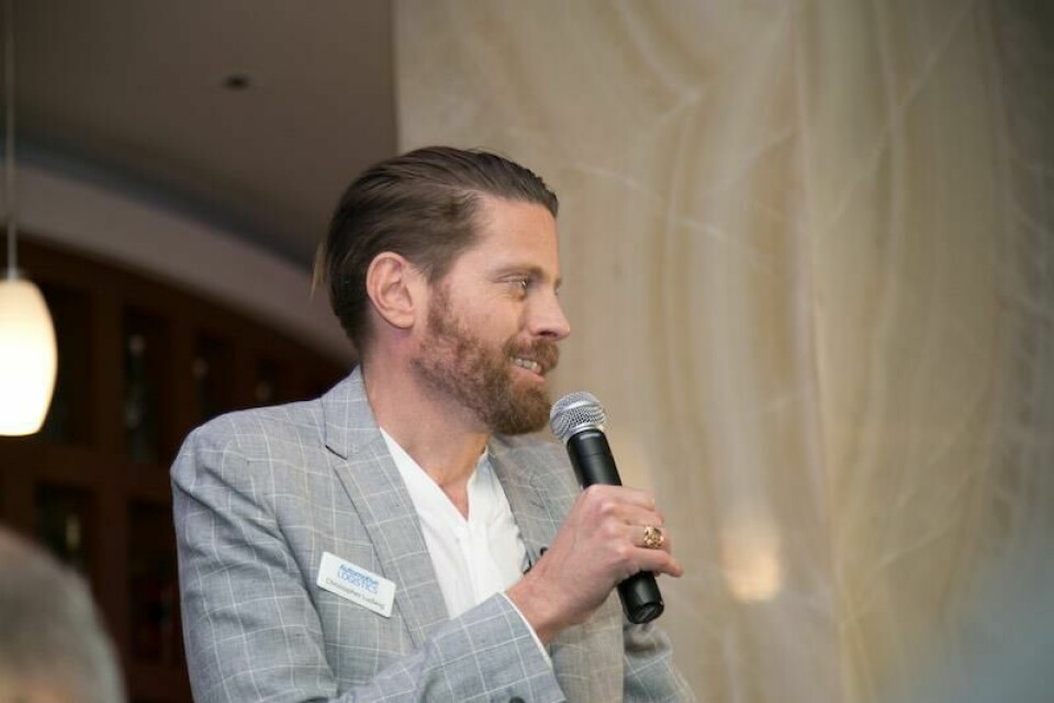 Christopher Ludwig, editor-in-chief, Automotive Logistics at ALSC Mexico 2023 cocktail reception Christopher Ludwig, editor-in-chief, Automotive Logistics at ALSC Mexico 2023 cocktail reception