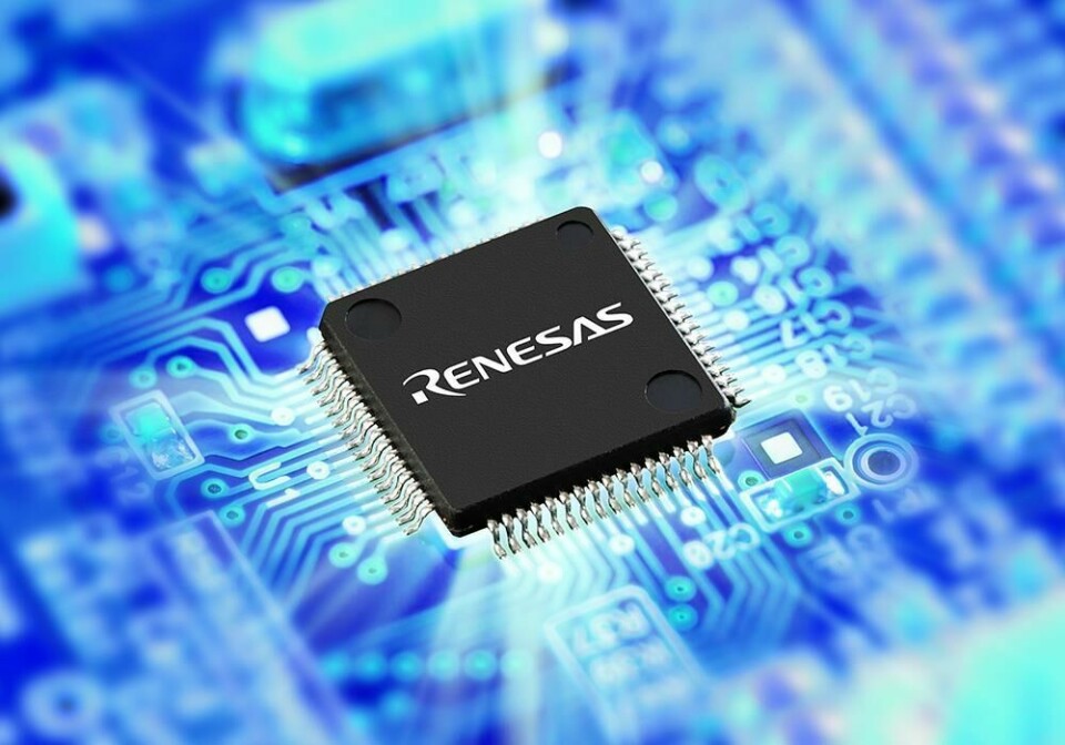 Fire at Renesas plant knocks out semiconductor chip production renesas chip on board blue background