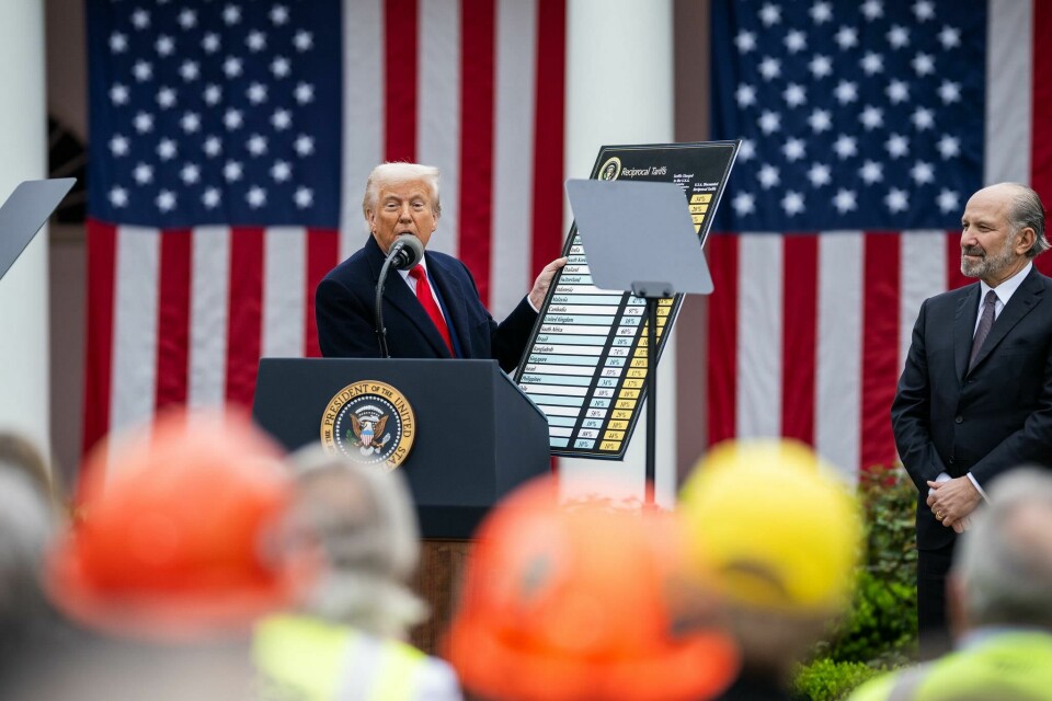 Trump announcing tariffs in April Trump announcing tariffs April
