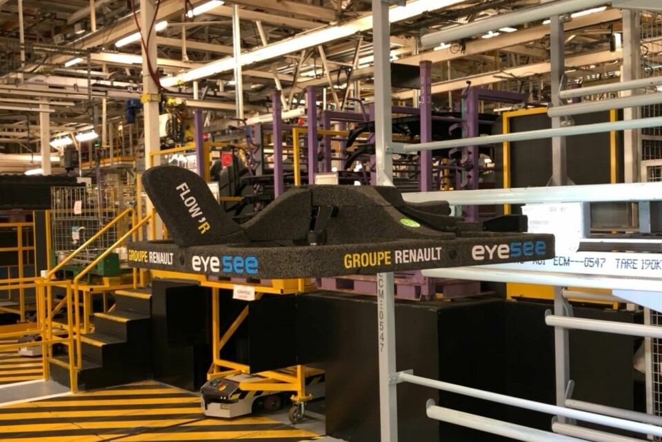 The Alliance is investing in industry 4.0 technology including drones, as seen here at Renault Maubeuge. Credit: Renault Drone, Renault Maubeuge