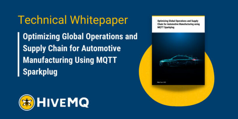 Whitepaper: Optimizing Global Operations and Supply Chain for Automotive Manufacturing with MQTT Sparkplug HiveMQ AMS Whitepaper_600 × 300px