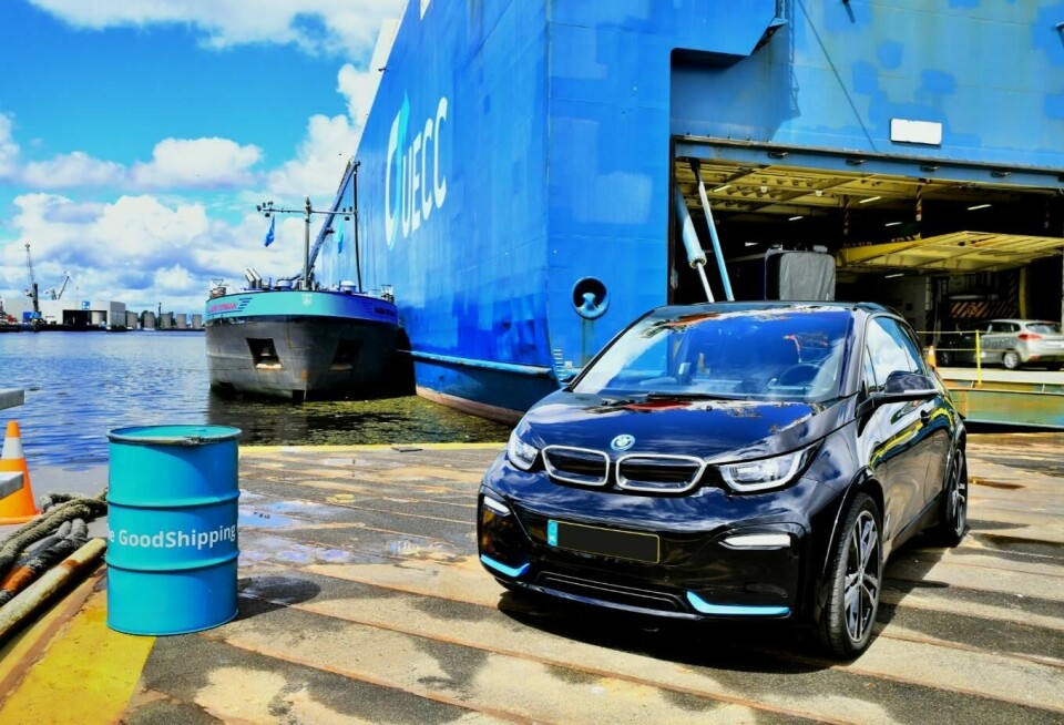 UECC is using biofuel derived from cooking oils to power its Autosky ro-ro vessel UECC Autosky BMW i3