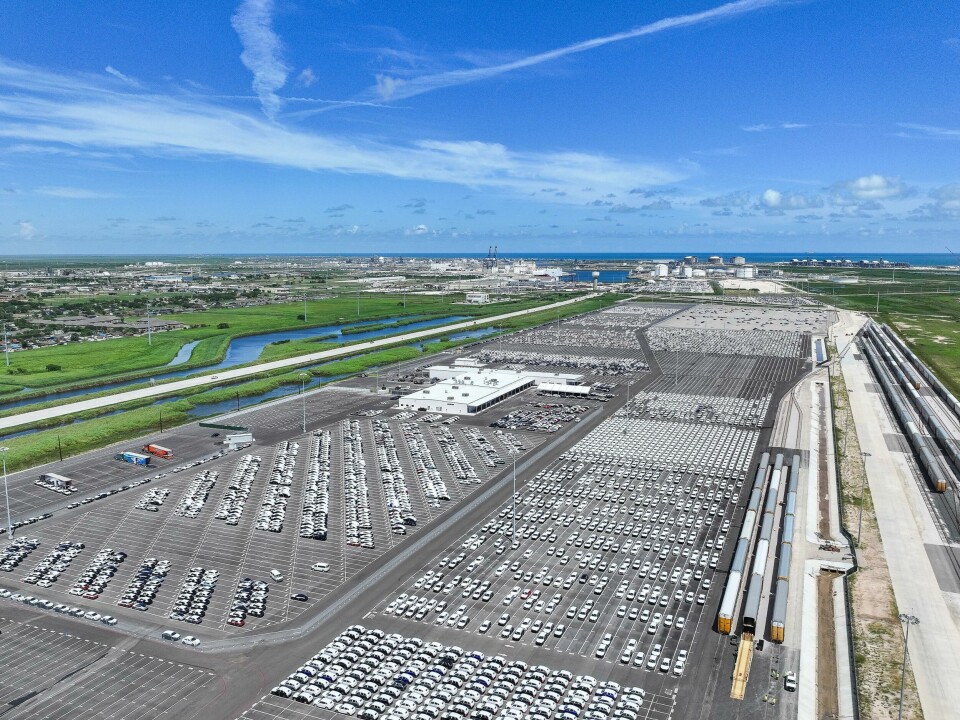 VW Group of America’s new vehicle terminal at Freeport on the US Gulf coast VWGoA terminal Freeport