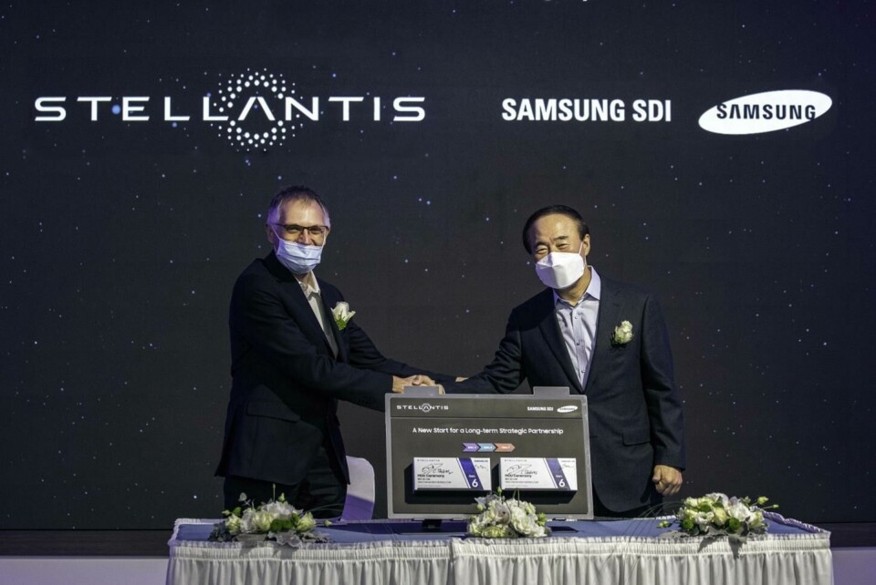 The new gigafactory will be the second built in Kokomo, Indiana by Stellantis and Samsung’s JV -Samsung_SDI_Stellantis_MOU_ceremony