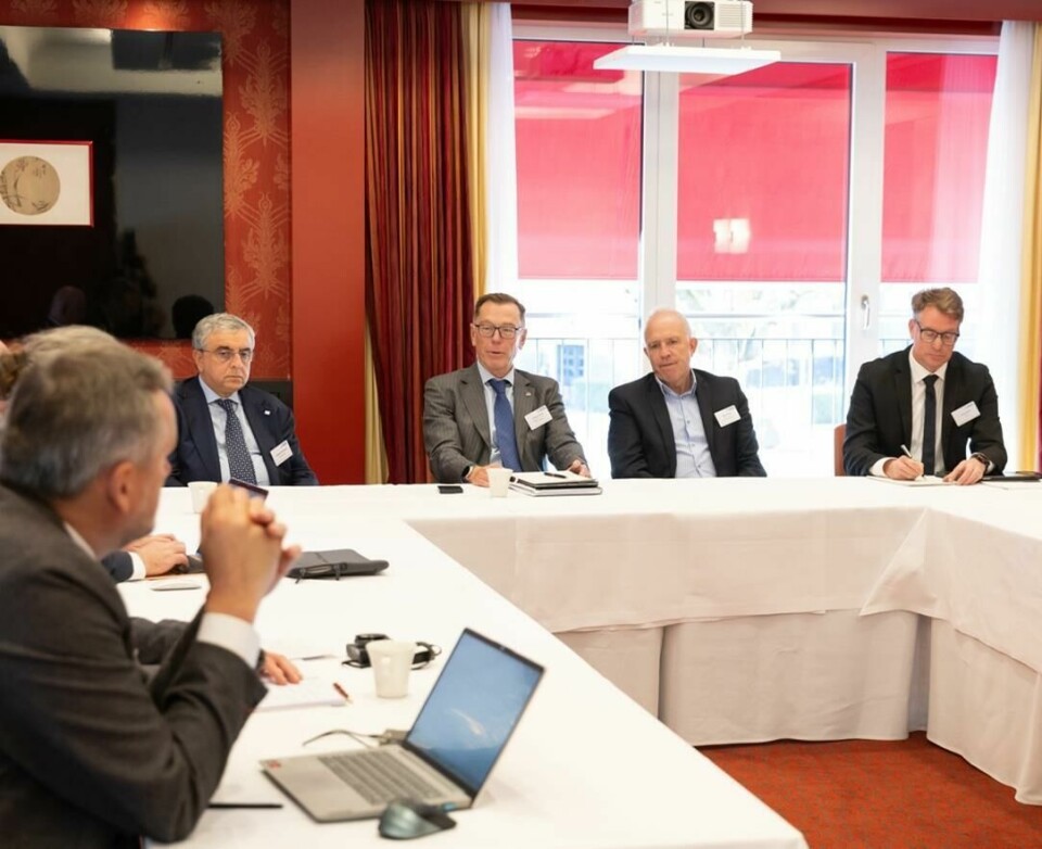 Fielding questions at the ECG Conference 2024 press meeting in Hamburg, Costantino Baldissara, Wolfgang Göbel, Mark Hindley and Frank Schnelle (left to right) engage in a dynamic discussion about the evolving landscape of vehicle logistics, highlighting key trends and challenges facing the sector ECG conference 24_Hamburg press call