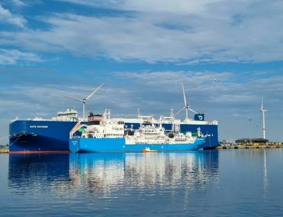 Auto Advance is one of UECC’s multi-fuel LNG battery hybrid PCTCs UECC Sail for Change #1