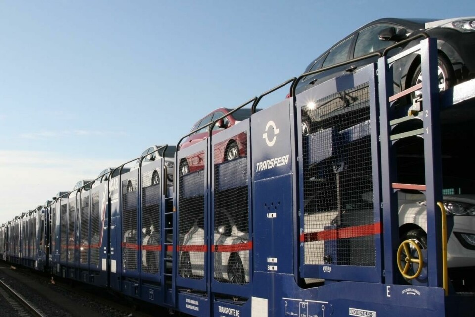 VW moves more vehicles by rail than road in Spain Transfesa_FV_train