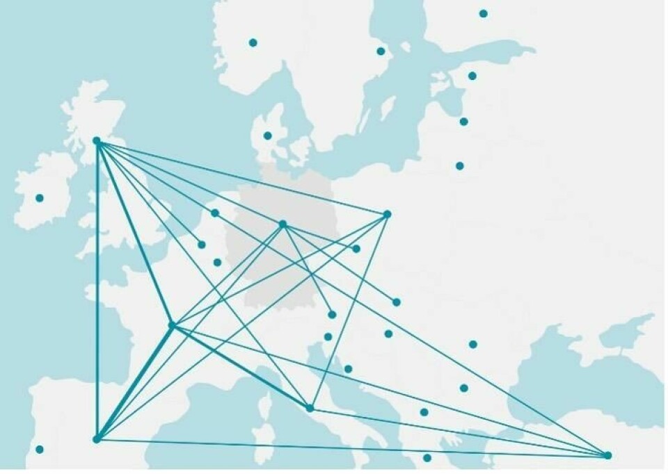 Figure 4: Combining inbound and outbound flows in the automotive industry. Can we create a cost-efficient, sustainable network for the whole sector? Source: Data by IHS, visualization for selected OEMs by INFORM Inform_Picture 4