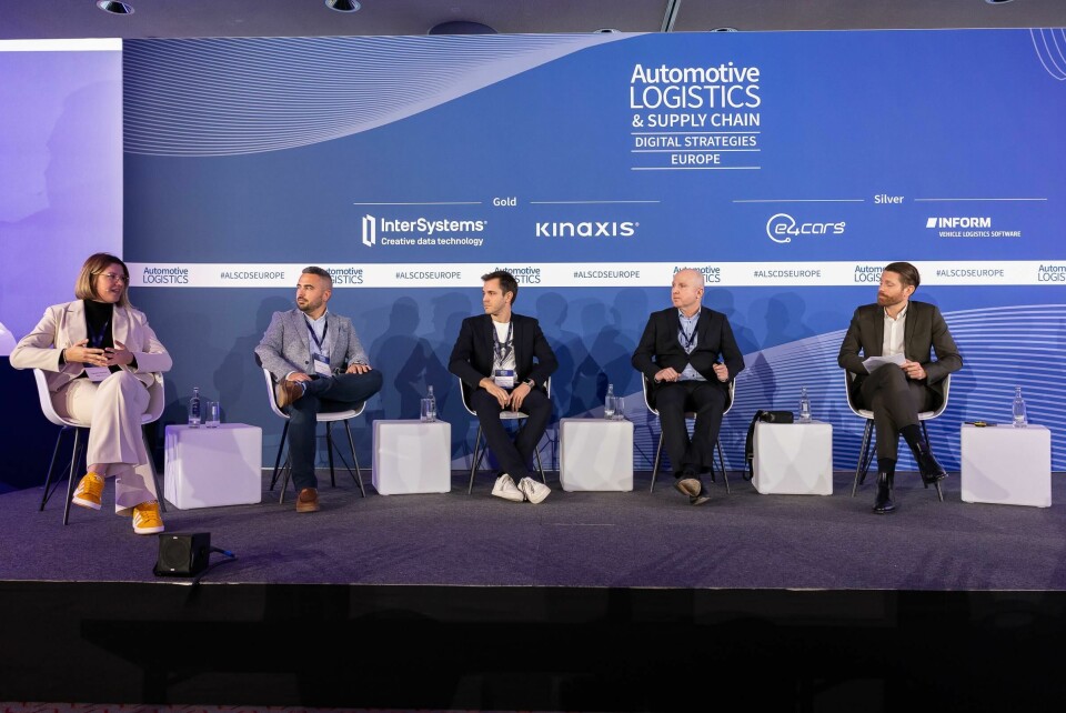 (L to R) Carolin Richter, BMW; Jorge Miguel Corral Díaz, Seat; Alexandre Lerma, Seat; Alex Rotenberg, Kinaxis; Christopher Ludwig, Automotive Logistics ALSC DS Euopre 2024 (L to R) Carolin Richter, BMW; Jorge Miguel Corral Díaz, Seat; Alexandre Lerma, Seat; Alex Rotenberg, Kinaxis; Christopher Ludwig, Automotive Logistics