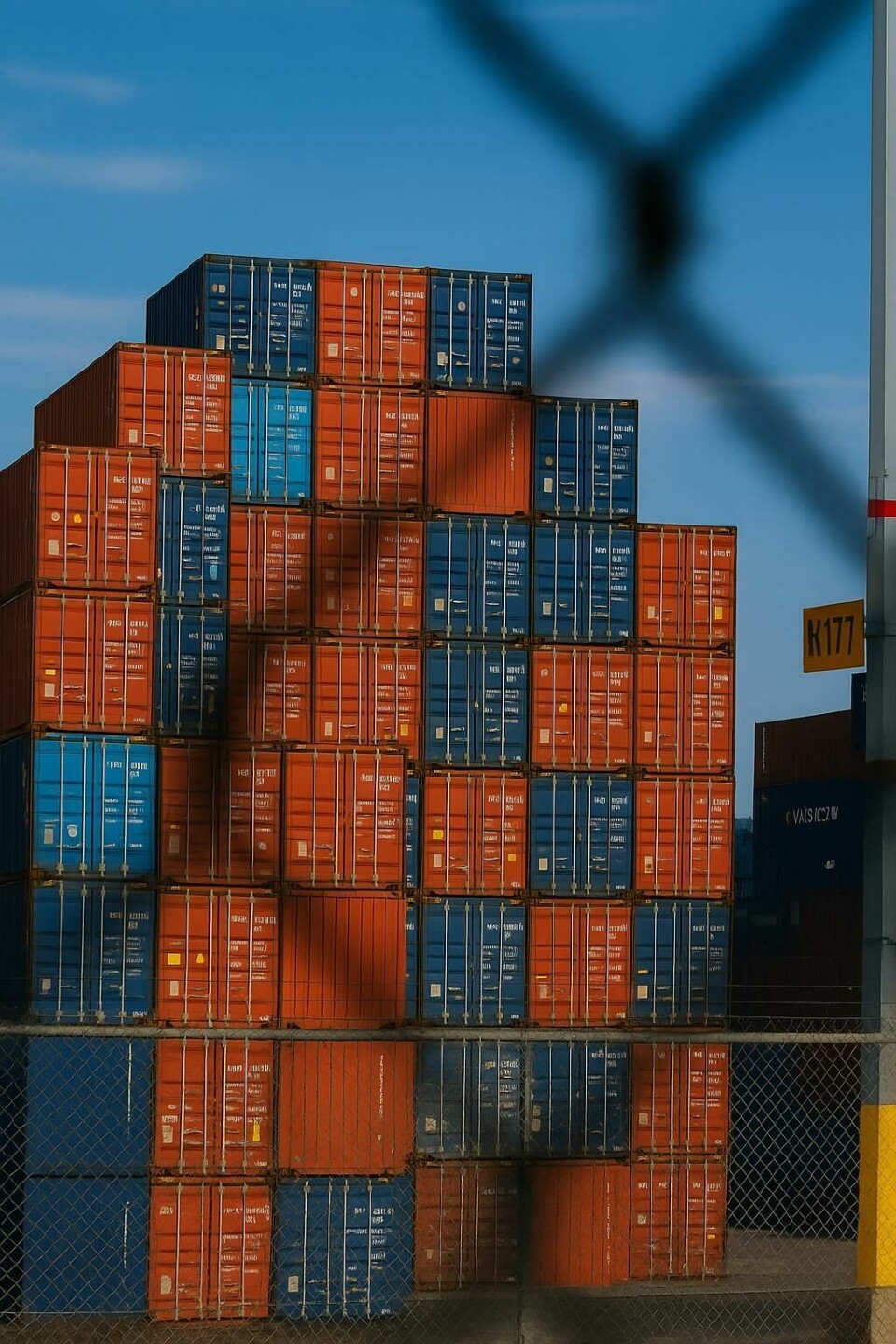 Trade deals with the US are continuing following Trump’s tariffs Containers at a shipping yard