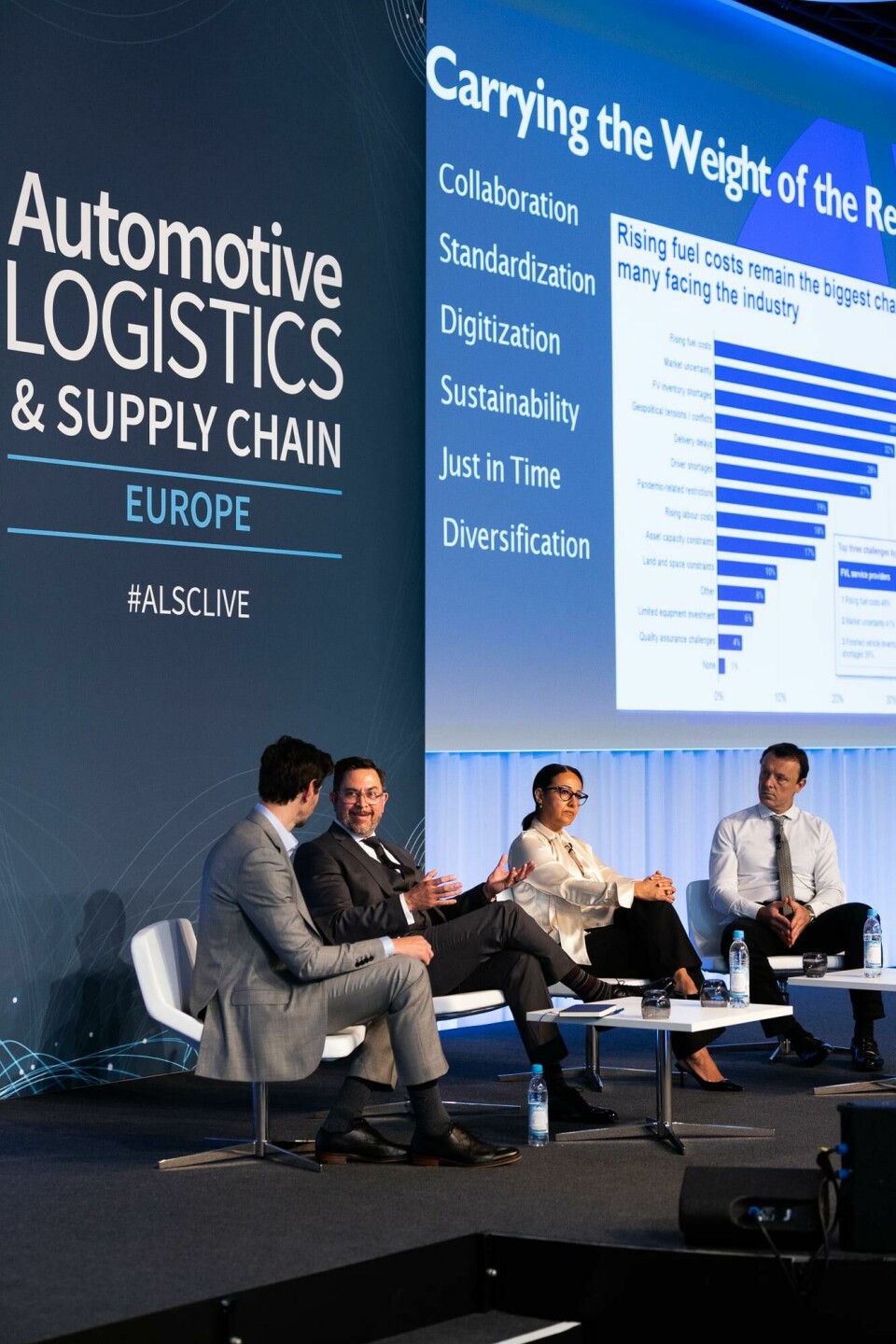 Left to right: Richard Logan, Sergio Gutierrez, Gina Tovar, Jean-Christophe Deville FVL carrying the weight