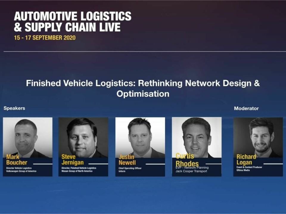 Watch: Rethinking vehicle logistics network design and optimisation in North America Finished Vehicle Logistics- Rethinking Network Design & Optimisation with Volkswagen, Nissan, Inform, Jack Cooper