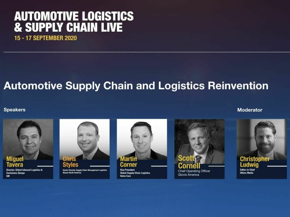 Watch: Carmakers preparing for supply chain and logistics reinvention Automotive Supply Chain and Logistics Reinvention with General Motors, Nissan, Volvo Cars, Glovis America