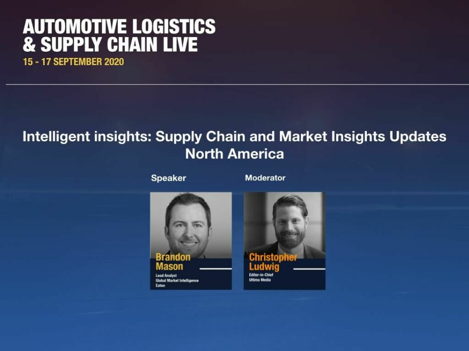 Watch: North America automotive market resilient but faces long recovery North America market forecast and supply chain insight with Brandon Mason, analyst at Eaton