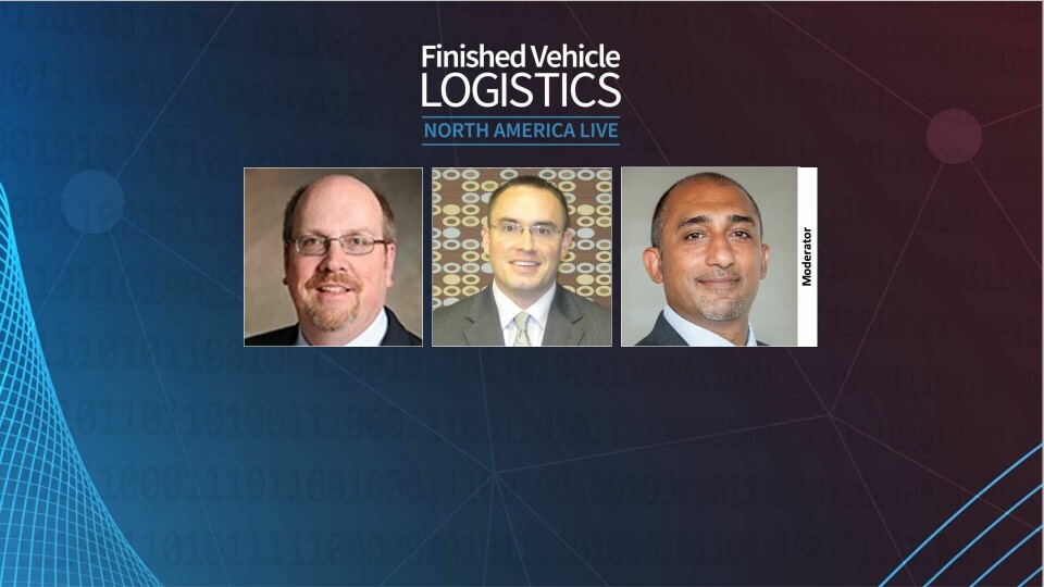 left to right: Jason Kuehn, Oliver Wyman; Jon Samson, American Trucking Association; Neemish Ladwa, Automotive Logistics Jason Kuehn, Oliver Wyman, Jon Samson, ATA