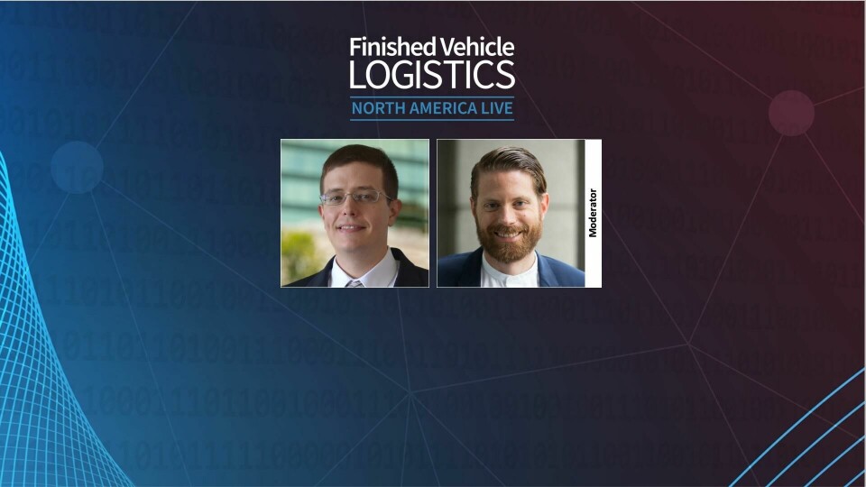 left to right: Patrick Manzi, National Automobile Dealers Association; Christopher Ludwig, Automotive Logistics Patrick Manzi, NADA