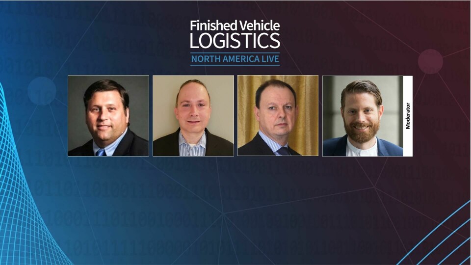 Left to right: Steve Jernigan, Nissan North America; Frank Agrusa, ICL Systems; Paul Nurse, ProAct; Christopher Ludwig, Automotive Logistics Steve Jernigan, Nissan, Frank Agrusa, ICL, Paul Nurse, Proact