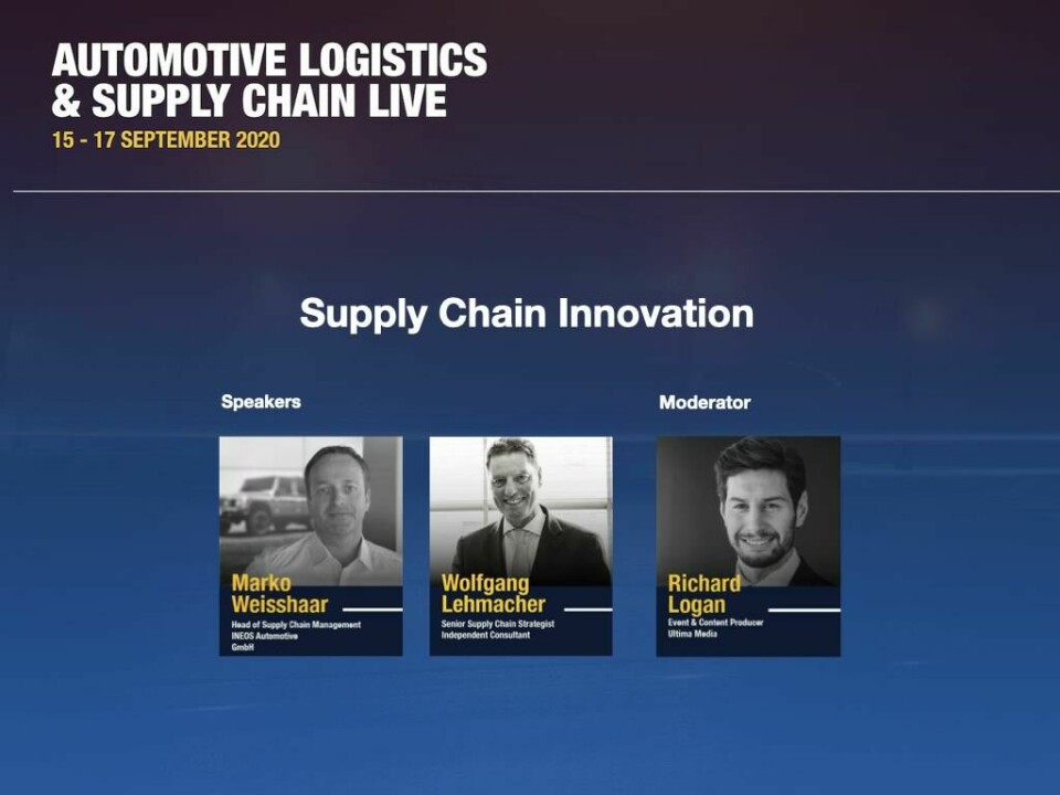 Watch: How to drive supply chain innovation Supply Chain Innovation with Marko Weisshaar, head of supply chain management, INEOS Automotive
Wolfgang Lehmacher, supply chain and technology strategist