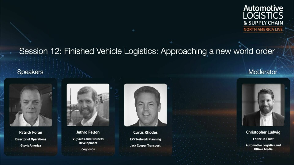 Watch: Exceptional finished vehicle logistics Pat Foran Glovis America, Jethro Felton Cognosos, Curtis Rhodes Jack Cooper Transport