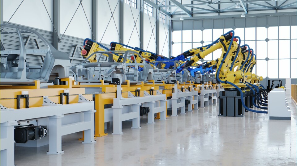 DP World is investing in high-tech, ADR-compliant sites in Germany to feed hazardous materials safely to the automotive production line Robotic automotive assembly in factory DP World