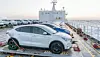 EVs on RoRo vessel at sea