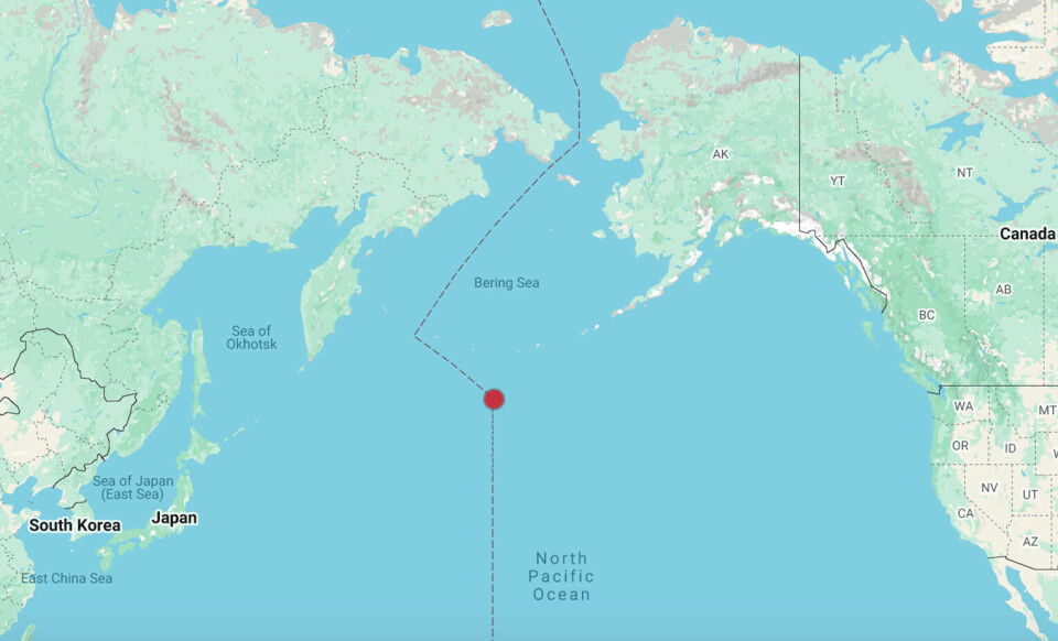 The Morning Midas is currently mid-way on its journey through the Pacific Ocean between China and Mexico Morning Midas location