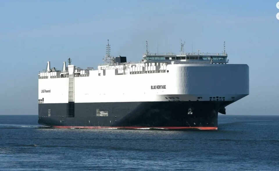 The Blue Heritage dual-fuel PCTC will operate on UECC’s 12-port network running between northern Europe and the Mediterranean UECC Blue Heritage copy
