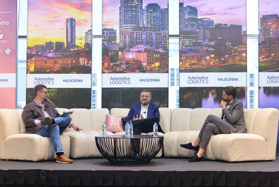 (L to R) Daniel Pellathy, University of Tennessee; Eric Elliot, Nissan Group of Americas; and Christopher Ludwig, Automotive LogisticsBuilding on Elliot’s case study, the panel examines best practices surrounding cybersecurity. (L to R) Daniel Pellathy, University of Tennessee; Eric Elliot, Nissan Group of Americas; and Christopher Ludwig, Automotive Logistics