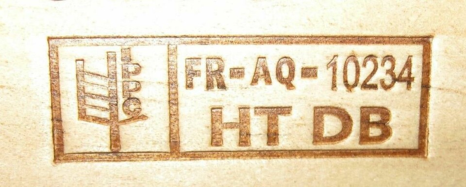 HT wood packaging materials are subjected to a heat chamber for a required minimum of 30 minutes once the core temperature of the thickest component reaches 56C ISPM 15 HT stamp on box