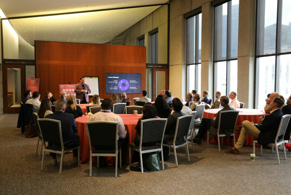 John Rich, Mazda North American Operations, leading a workshop on AI for business leadersRich explained that AI should be used as a tool, not as a fix-all solution. John Rich, Mazda North American Operations, leading a workshop on AI for business leaders.