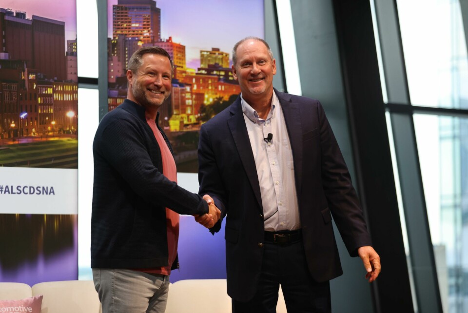 (L to R) Jon Jacobson, executive board member, Catena-X and Kevin Piotrowski, chief transformation officer, Automotive Industry Action Group (AIAG)The partnership reaffirms the importance of collaboration. (L to R) Jon Jacobson, executive board member, Catena-X and Kevin Piotrowski, chief transformation officer, Automotive Industry Action Group (AIAG) address ALSC DS NA