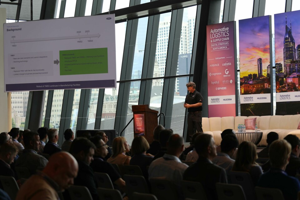 Phil York, Inbound Logistics Product Lead – Supply Chain IT, Ford Motor CompanyYork’s presentation focused on advances in Ford’s yard management systems. Phil York, Inbound Logistics Product Lead - Supply Chain IT, Ford Motor Company addresses ALSC DS NA