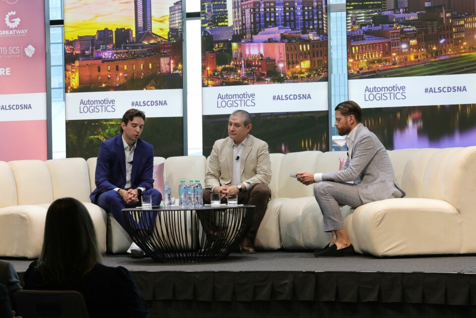 (L to R) Christoph CJ Schettler, Celonis; Gerardo de la Torre, Nissan; Christopher Ludwig, Automotive LogisticsThe panel explored how to optimise digital strategies, including overcoming language barriers. (L to R) Christoph CJ Schettler, Celonis; Gerardo de la Torre, Nissan; Christopher Ludwig, Automotive Logistics