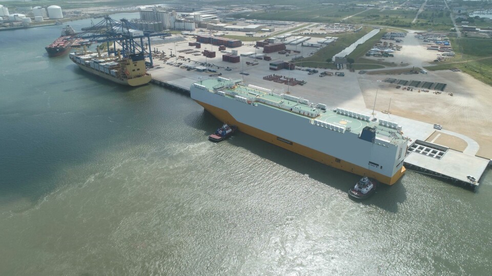 Port Freeport handled 162,239 vehicles in 2024, a 78% increase year-on-year Vessel at berth at Port Freeport