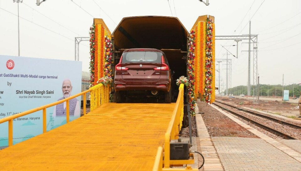 Maruti Suzuki begins rail operations at its Manesar plant, expects dispatch volume of 450,000 units per year.