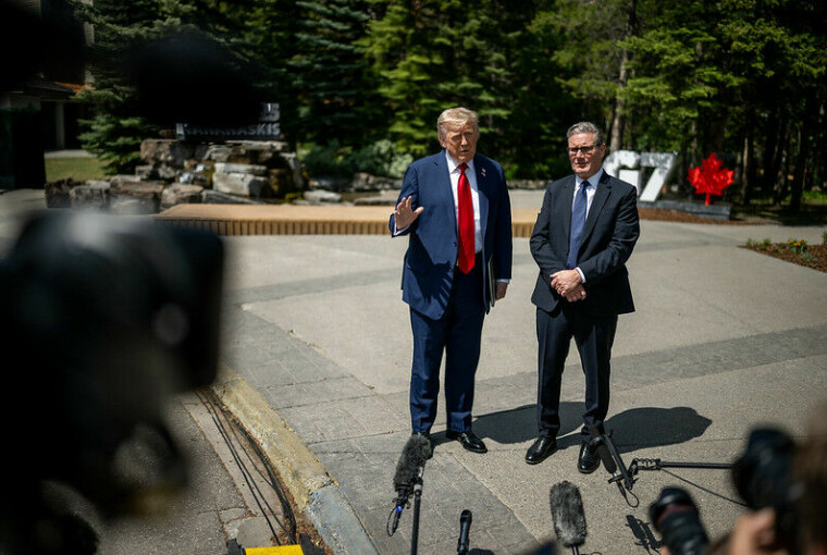 US president Donald Trump and UK prime minister Keir Starmer announced their trade deal at the G7 summit in Canada US president Donald Trump and UK prime minister Keir Starmer