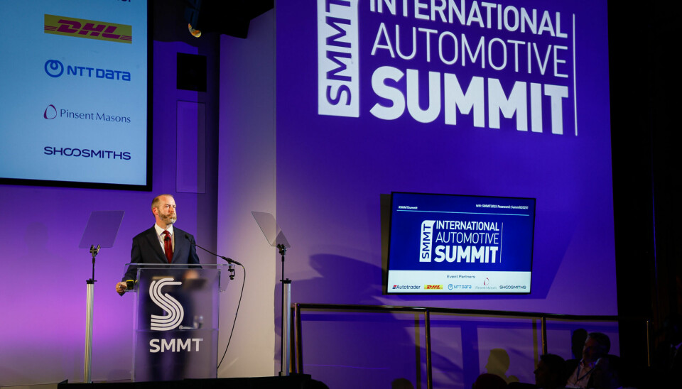 Jonathan Reynolds, secretary of state for business and trade, presents the Industrial Strategy to the conference.