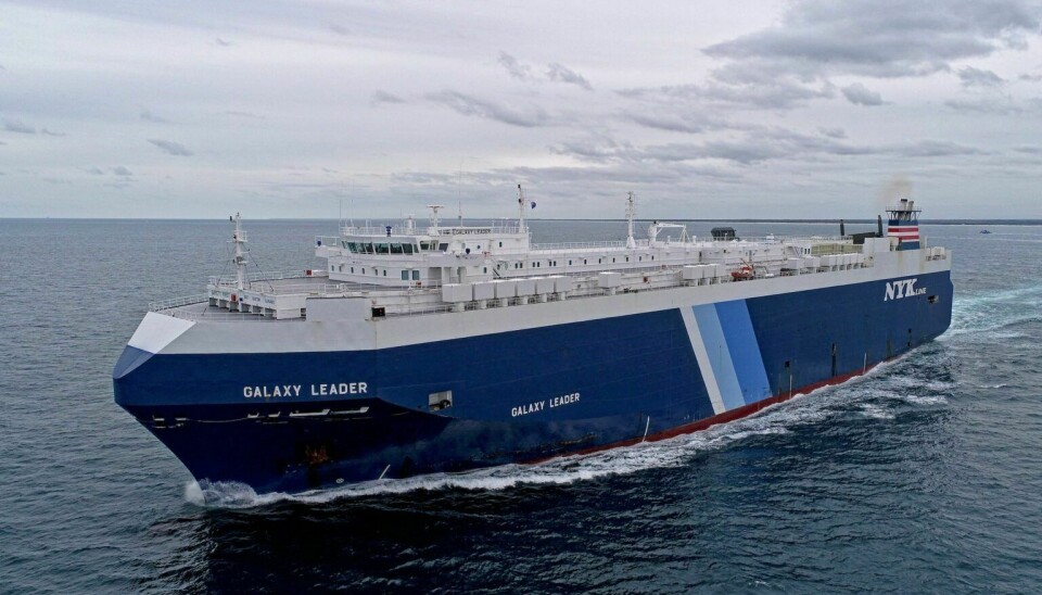 No vessels were reported aboard the car carrier at the time of its hijacking.