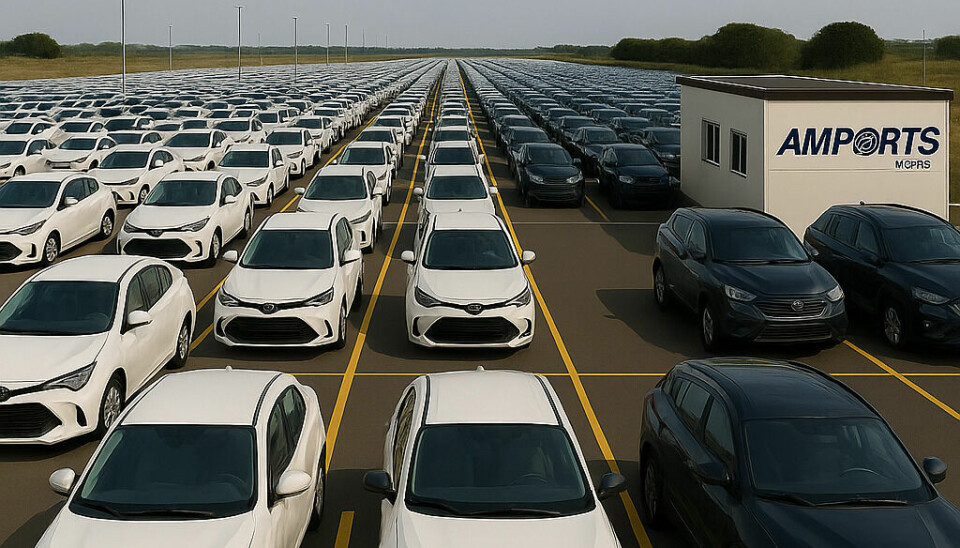 The 12-hectare yard has storage capacity for 5,000 vehicles